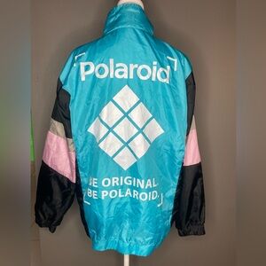 Polaroid Zippered Unisex Retro-style Windbreaker - Size M
